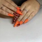 30 Awesome Summer Nail Neon Orange Art Ideas Only For You