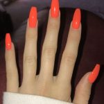 30 Awesome Summer Nail Neon Orange Art Ideas Only For You