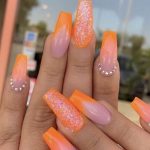 30 Awesome Summer Nail Neon Orange Art Ideas Only For You