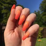 30 Awesome Summer Nail Neon Orange Art Ideas Only For You