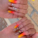 30 Awesome Summer Nail Neon Orange Art Ideas Only For You