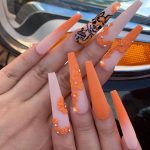 30 Awesome Summer Nail Neon Orange Art Ideas Only For You