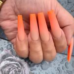 30 Awesome Summer Nail Neon Orange Art Ideas Only For You