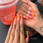 30 Awesome Summer Nail Neon Orange Art Ideas Only For You