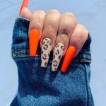 30 Awesome Summer Nail Neon Orange Art Ideas Only For You