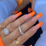 30 Awesome Summer Nail Neon Orange Art Ideas Only For You