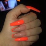 30 Awesome Summer Nail Neon Orange Art Ideas Only For You