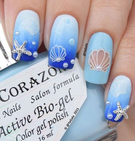 30 Ocean Beach Nail Designs That You Can Try On This Summer