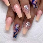 21 More Enriched and more colorful Coffin Acrylic Nail Art