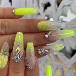 21 More Enriched and more colorful Coffin Acrylic Nail Art