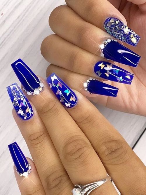 25 Beautiful Bling Nails with Glitters that You Dreamt Of 2021