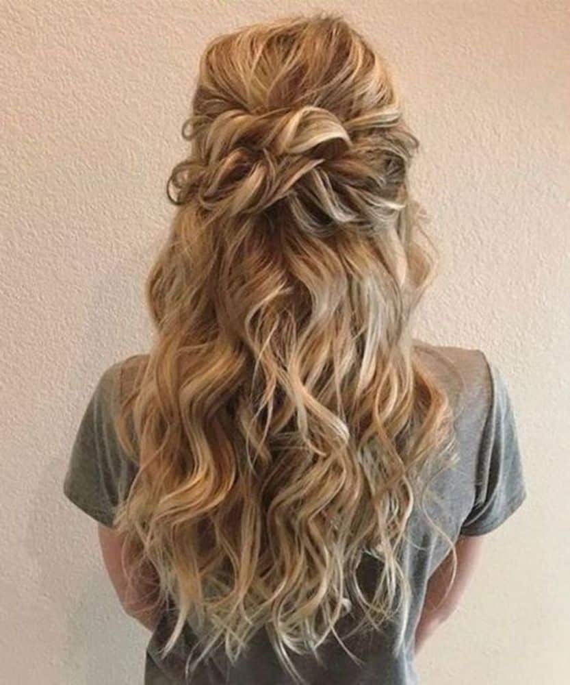 25 Cute and Romantic Half Up Half Down Hairstyles for Prom 2021