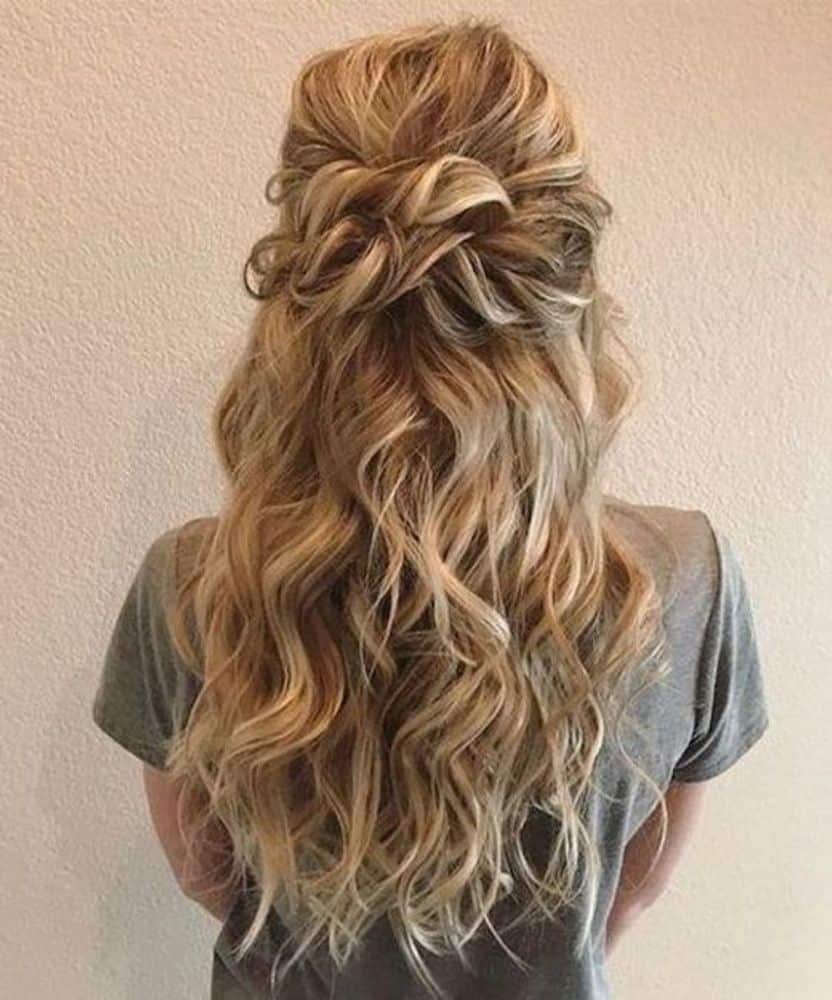 25 Cute And Romantic Half Up Half Down Hairstyles For Prom 21