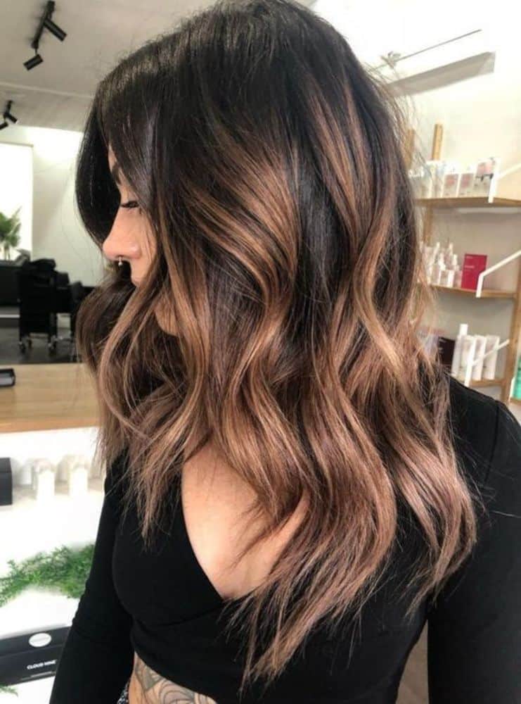 25 Delicate Spring Hair Color For Brunettes Balayage 2021