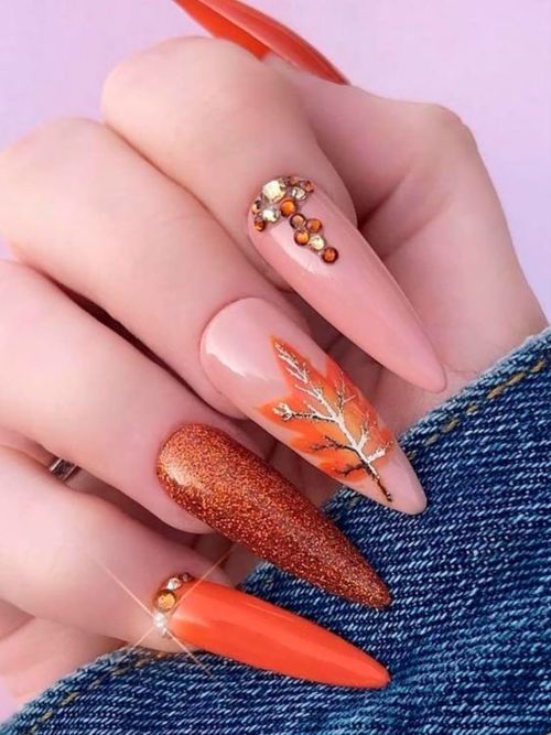 25 Exotic Nail Art Design with Glitter Rhinestones In 2020