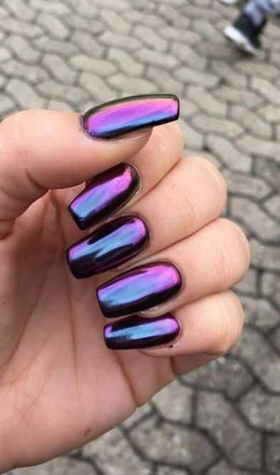 25 Gorgeous Hologram Acrylic Designs for Your Beautiful Nails 2021
