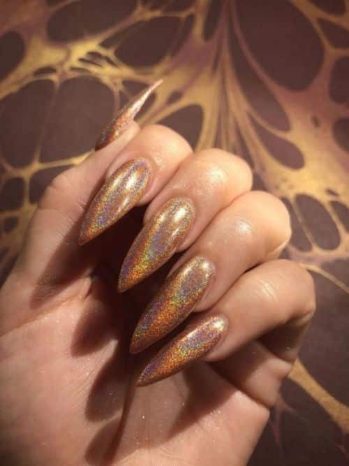 25 Gorgeous Hologram Acrylic Designs for Your Beautiful Nails 2021