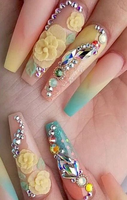 30 Unique And Special Coffin Long Nail Art For You 2021