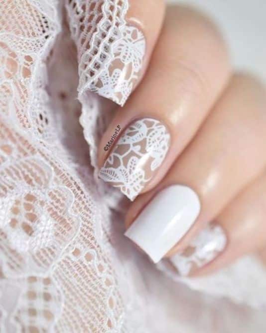 30 Vintage Wedding Nail Art For Brides For Classy Look 2021