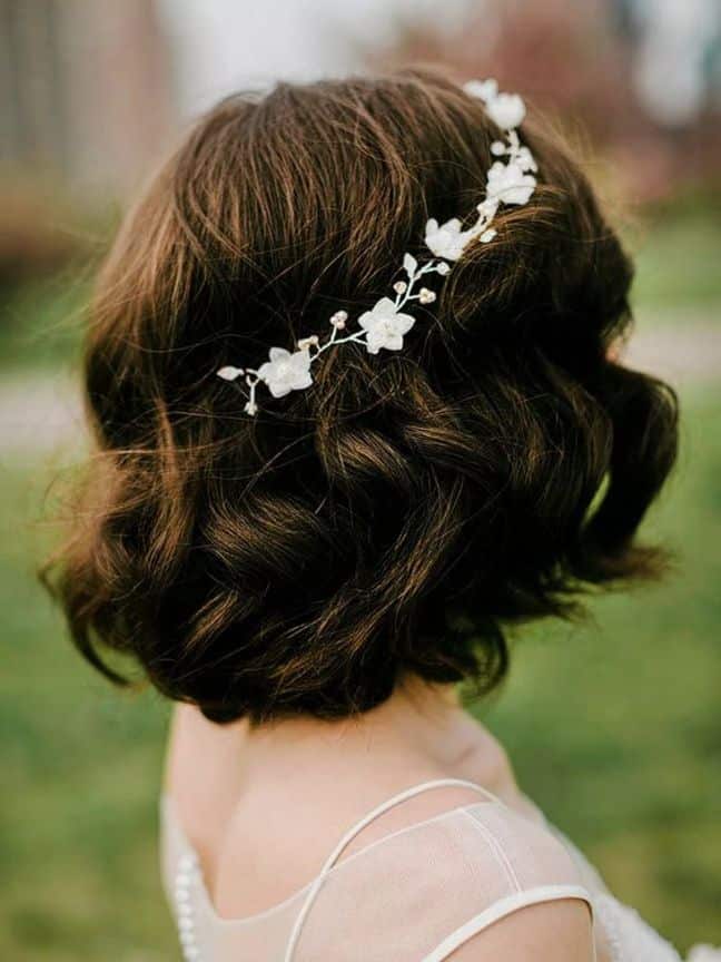 Fabulous Short Hairstyle For Wedding