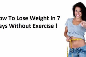 How To Lose Weight In 7 Days Without Exercise ! Amazing Tips