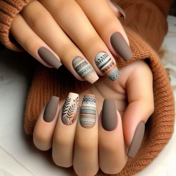 Matte Nail Arts Designs