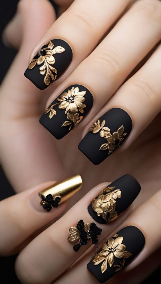 Matte Nail Art Designs 