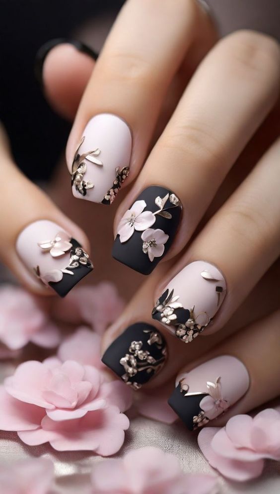 Matte Nail Art Designs 