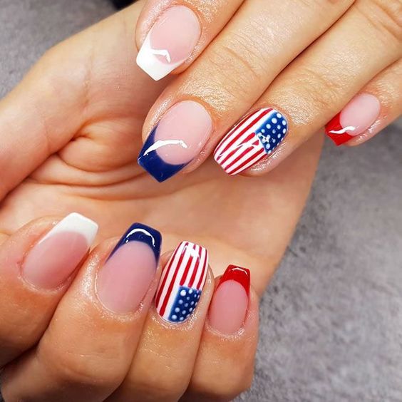 30 Most Exciting 4th July Acrylic Nail Art Design: Trend in 2023