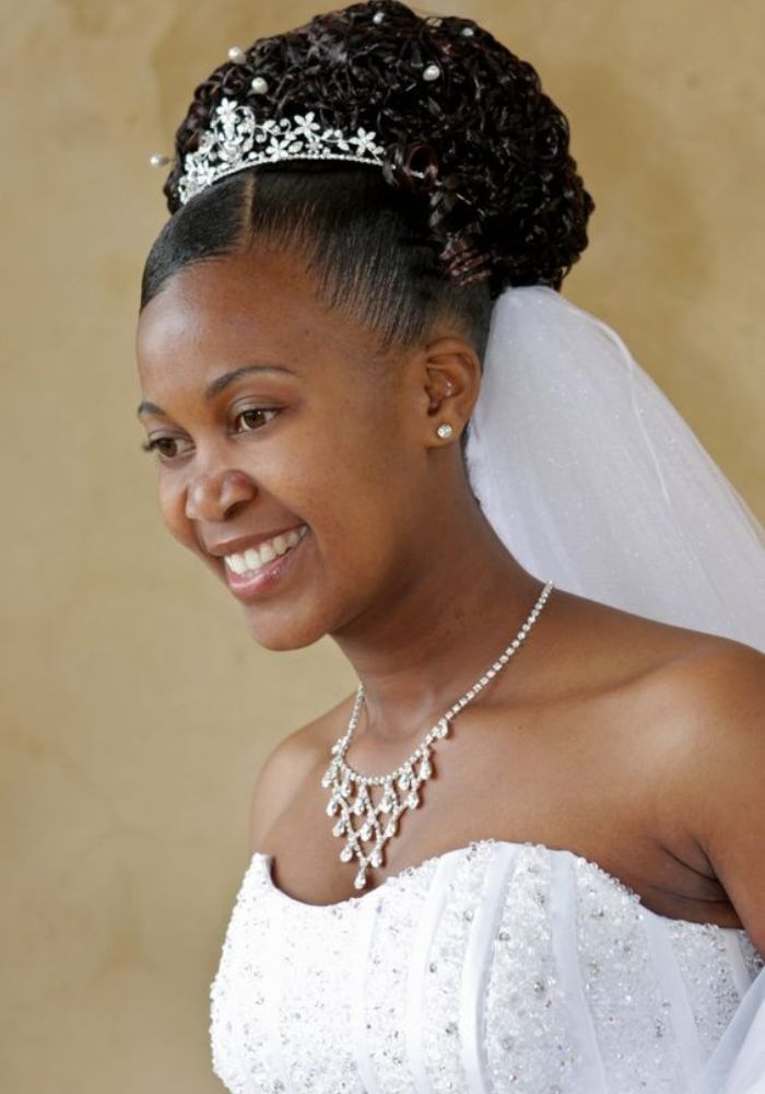 African American Wedding long Hairstyles