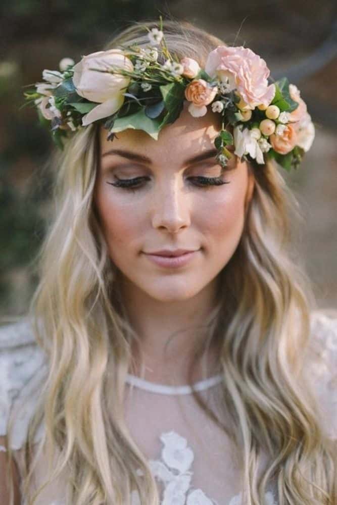 Easy Wedding Hairstyles with Flowers