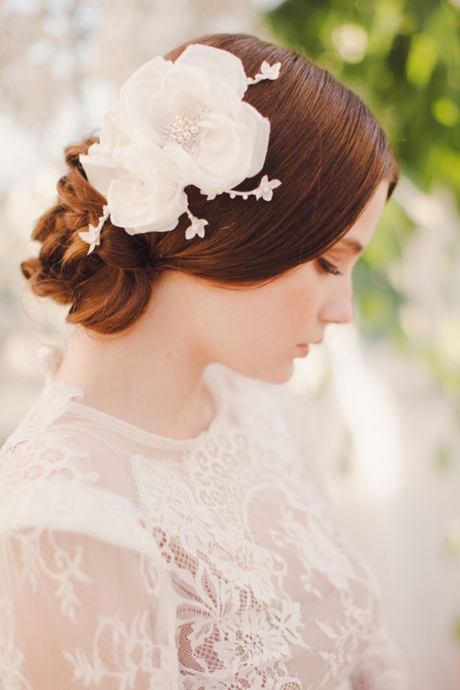 Easy Wedding Hairstyles with Flowers
