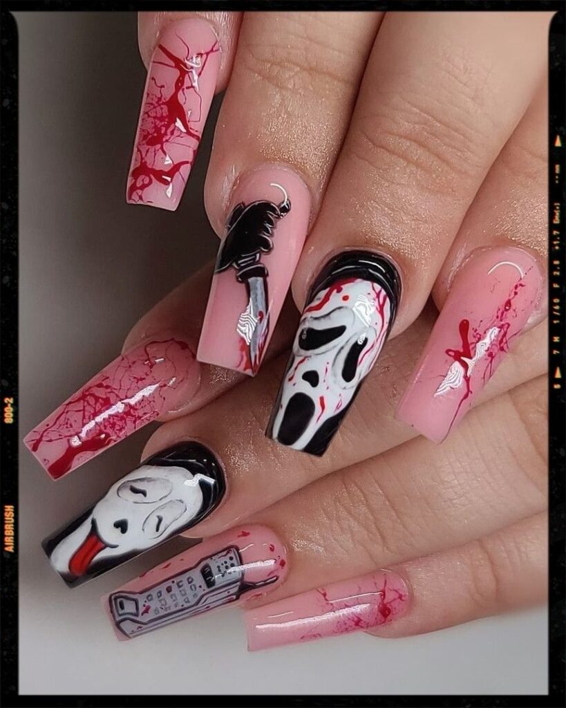 Halloween Coffin Nails