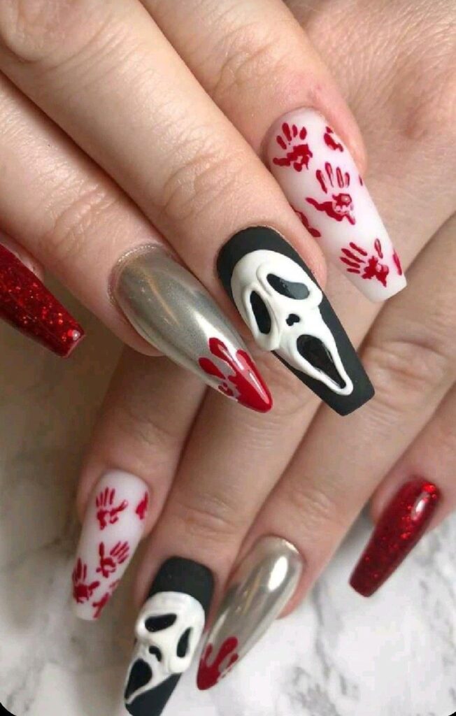 Halloween Coffin Nails