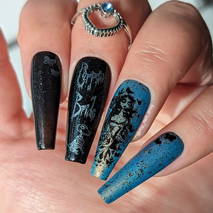 Halloween Coffin Nails