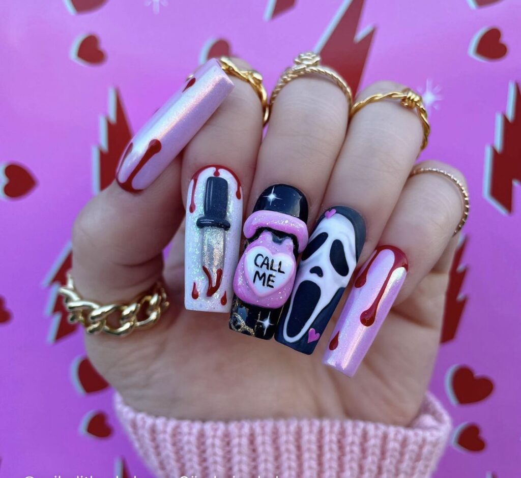 Halloween Coffin Nails