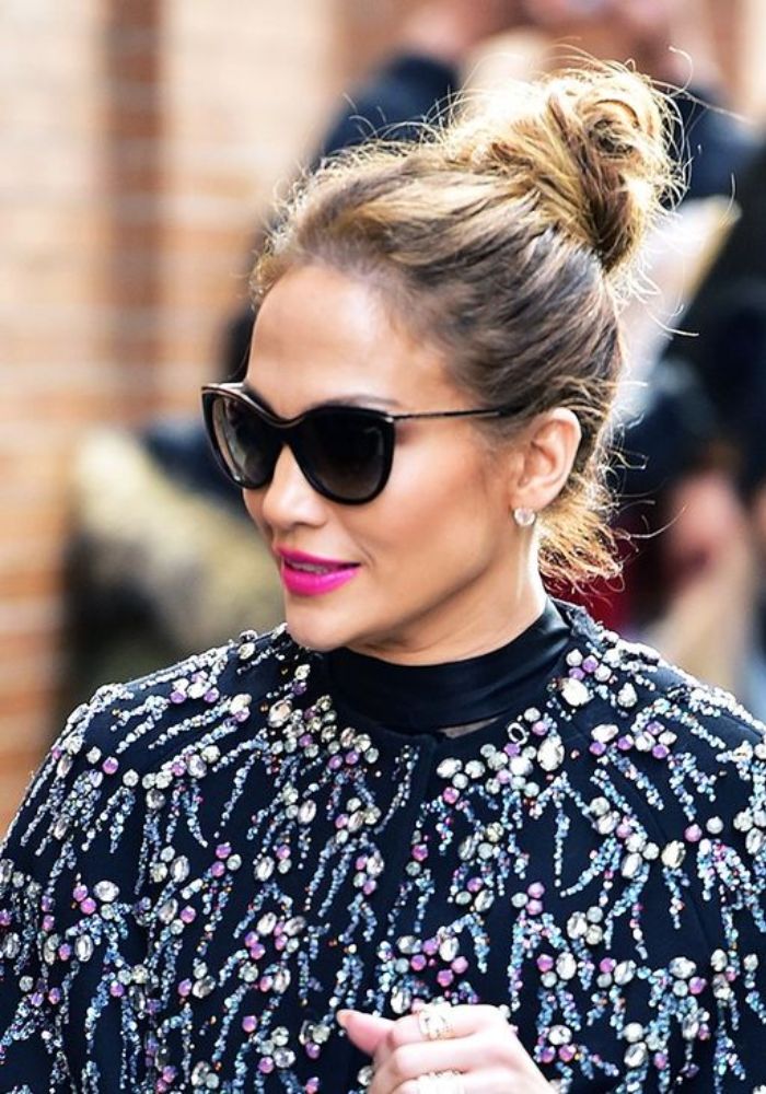 Jennifer Lopez Impressive Bun Hairstyles