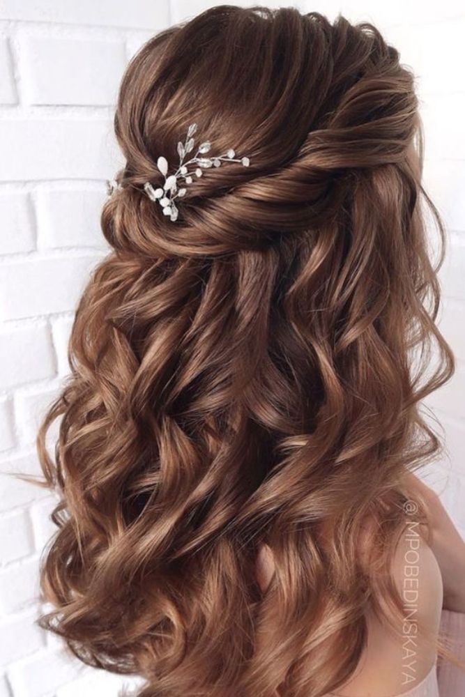 Lovely Wedding Hairstyles Half Up Half Down for Women