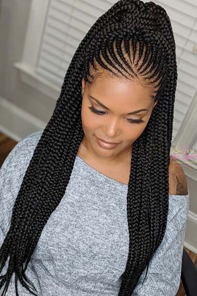 30 Tempting Ghana Braids Hairstyles You May Like 2021