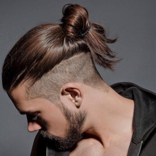 Undercut Ponytail-long hairstyles for men