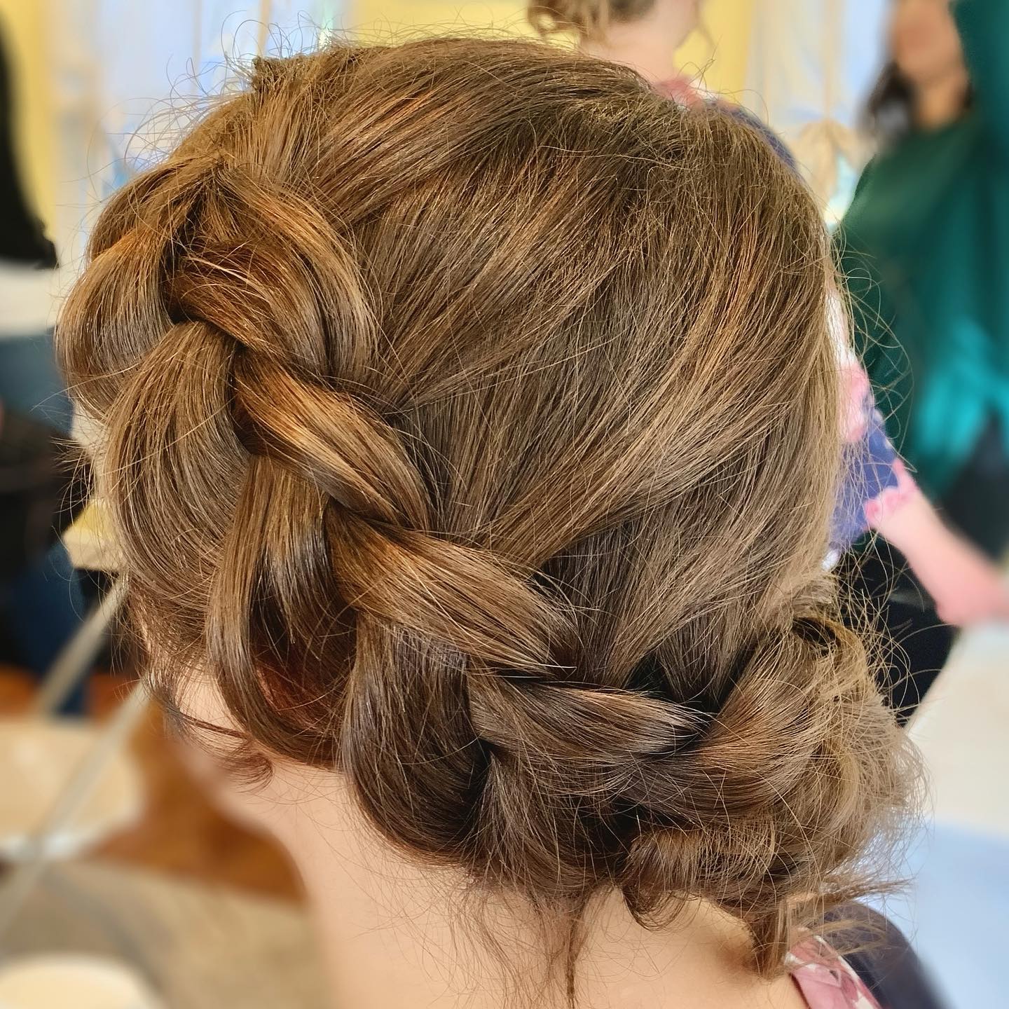 Braided Crown Updo-homecoming hairstyles