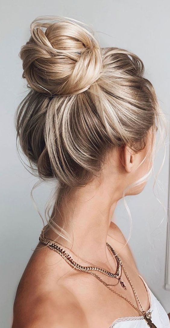 Messy Top Knot-Homecoming Hairstyles