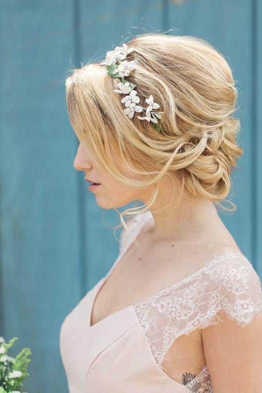 Floral Crown Updo-DIY Homecoming Hairstyles