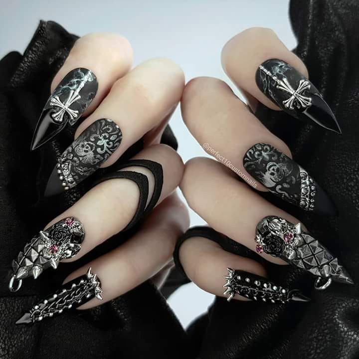 Halloween Coffin Nails