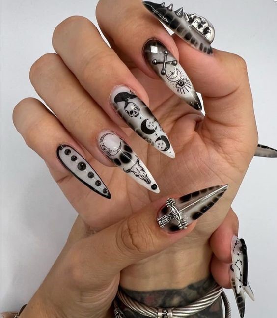 Halloween Coffin Nails