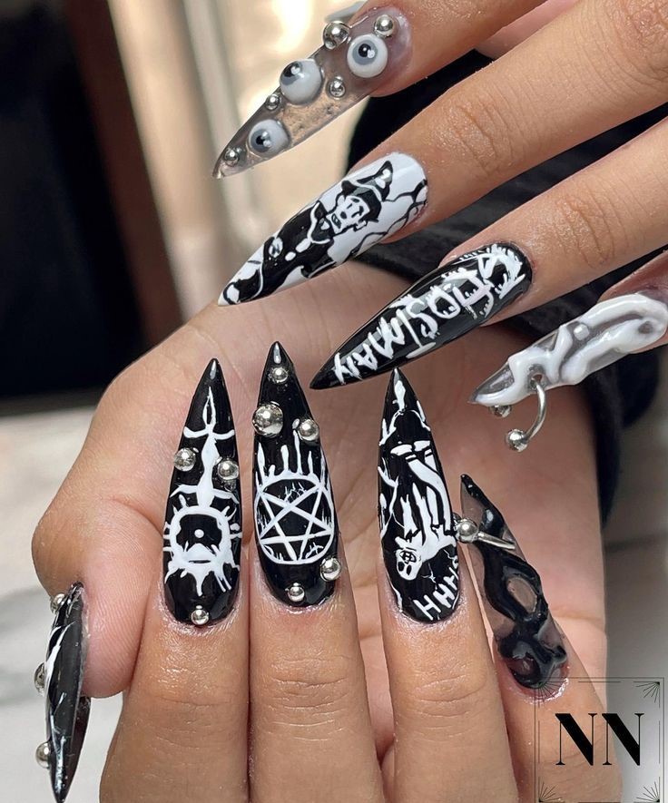 Halloween Coffin Nails