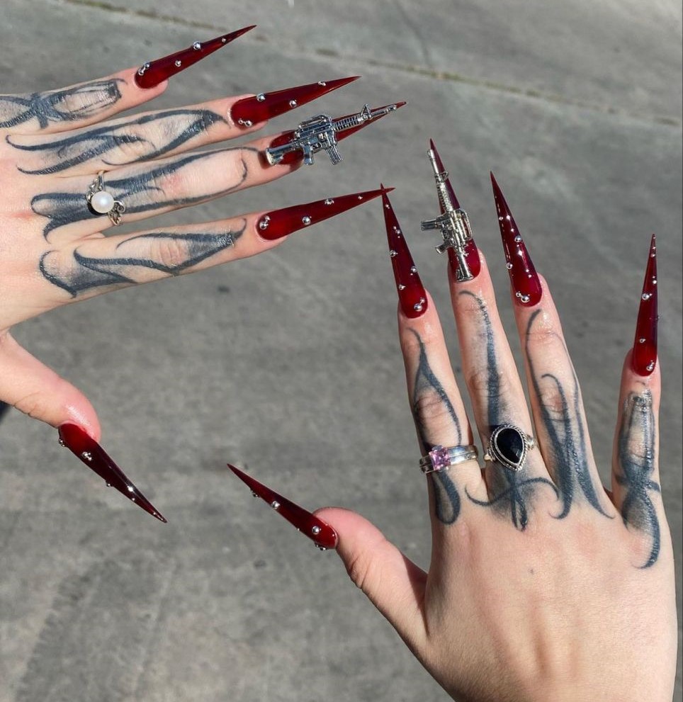 Halloween Coffin Nails