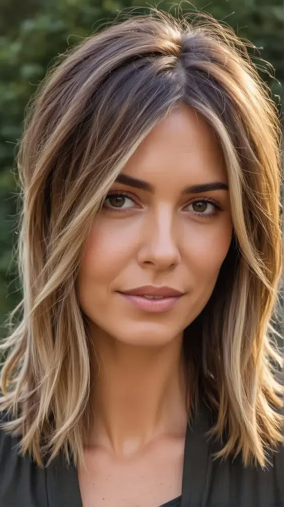 shoulder length hairstyles-shoulder length with ombre