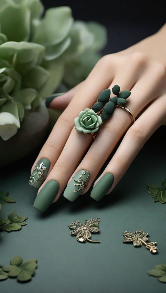 Matte Nail Art Designs